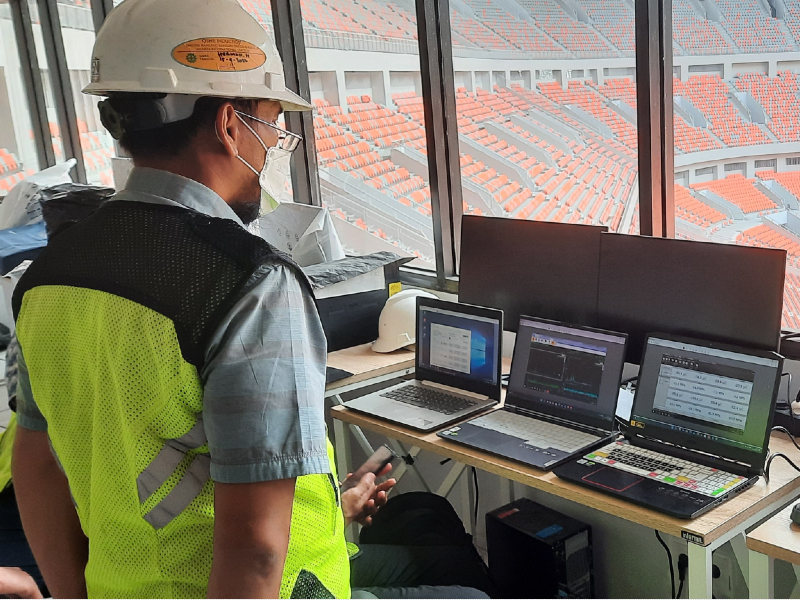 Monitoring Retractable Roof di Jakarta International Stadium (JIS)