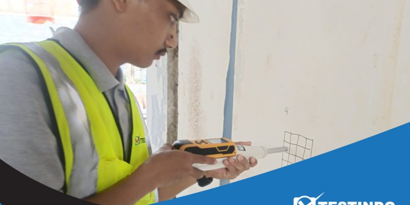 hammer test beton bangunan