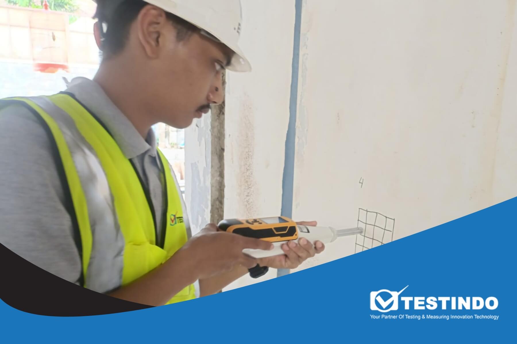 hammer test beton bangunan