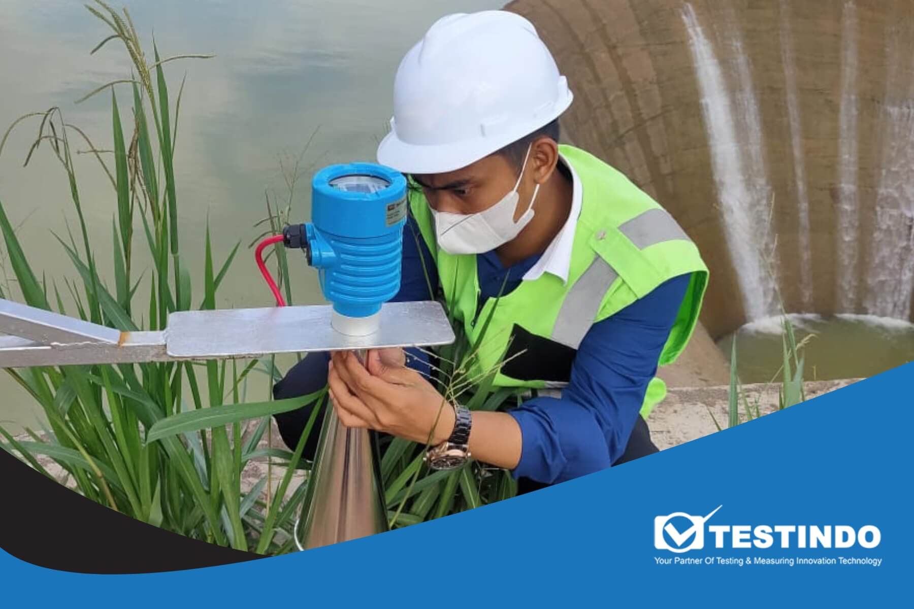 monitoring ketinggian air di waduk sensor ultrasonic