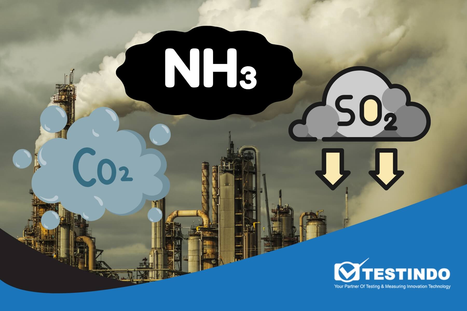 alat pemantau gas berbahaya di luar ruangan