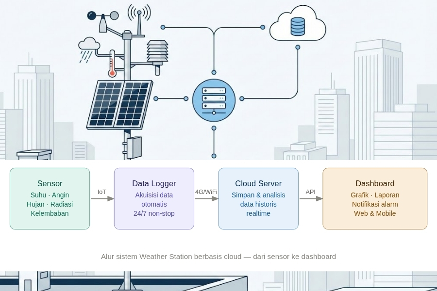 weather station berbasis cloud