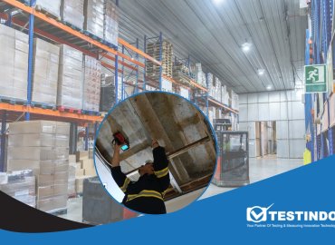 pengujian struktur bangunan pada gudang logsitik
