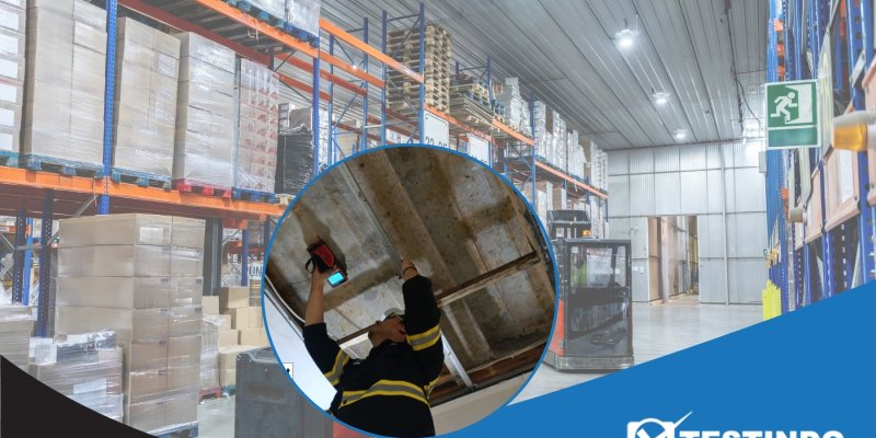 pengujian struktur bangunan pada gudang logsitik