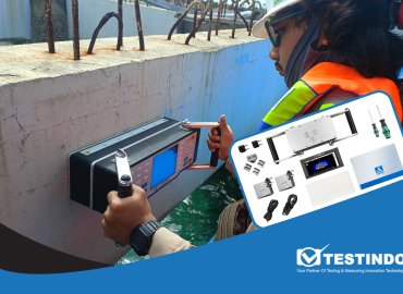 alat deteksi retak di dalam beton