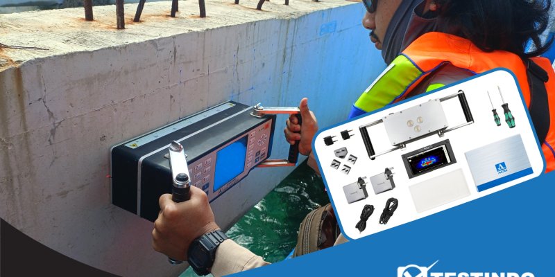 alat deteksi retak di dalam beton