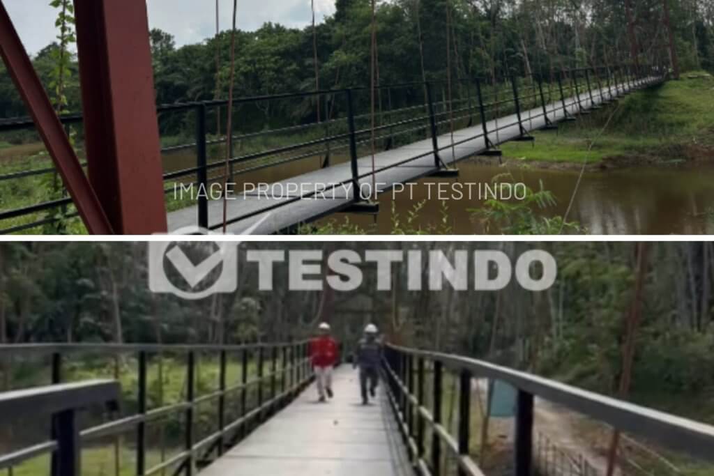 dynamic loading test jembatan kedaton