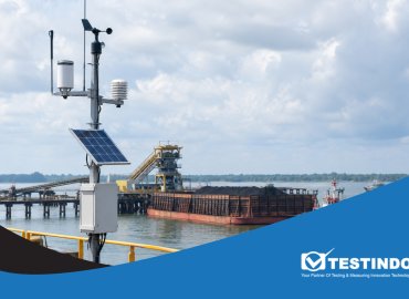 automatic weather station untuk dermaga pelabuhan tongkang