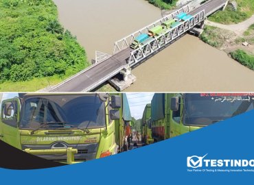 loading test jembatan hauling road tambang