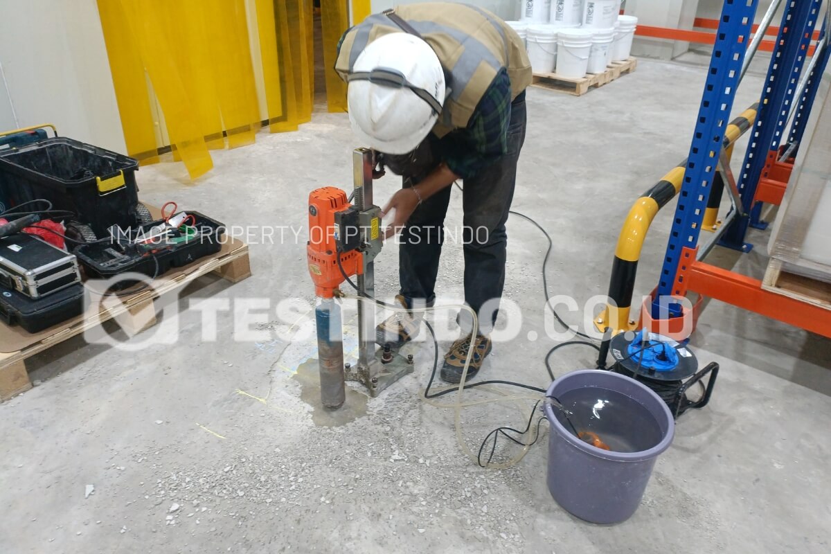 pengujian lantai coldroom tangerang