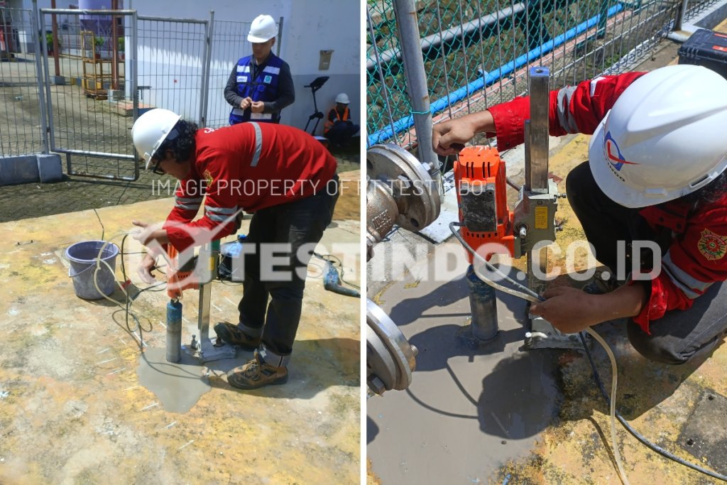 core drill nitrogen tank