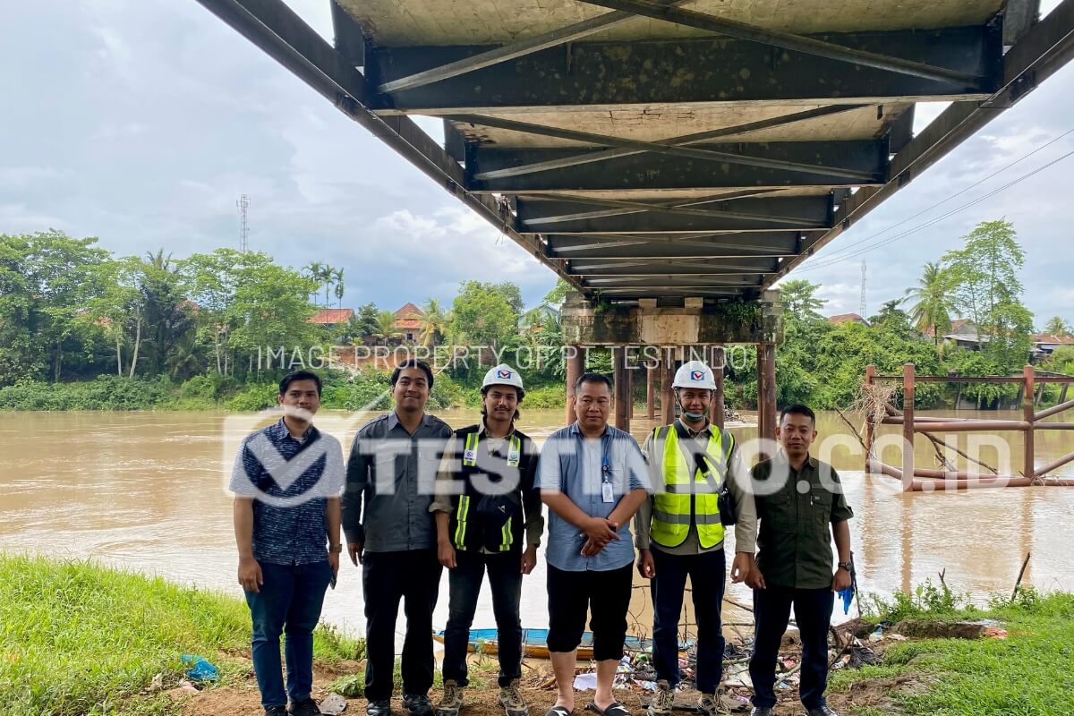 Project Pengujian 2 Jembatan Rangka Baja di Sumatera Selatan
