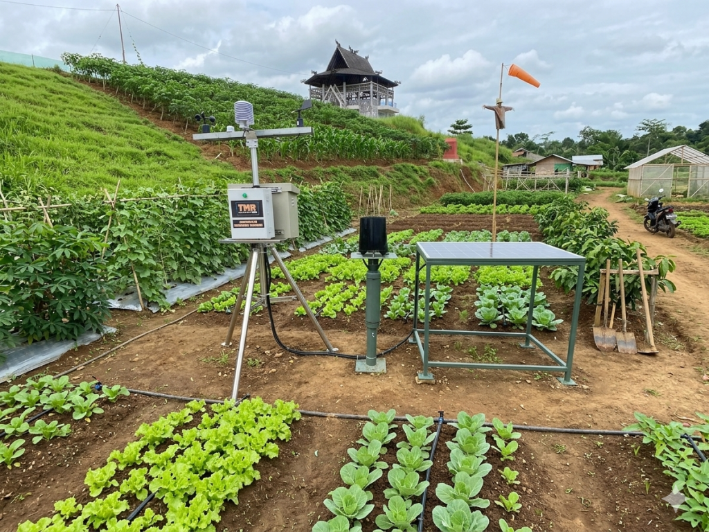 weather station untuk budidaya sayuran